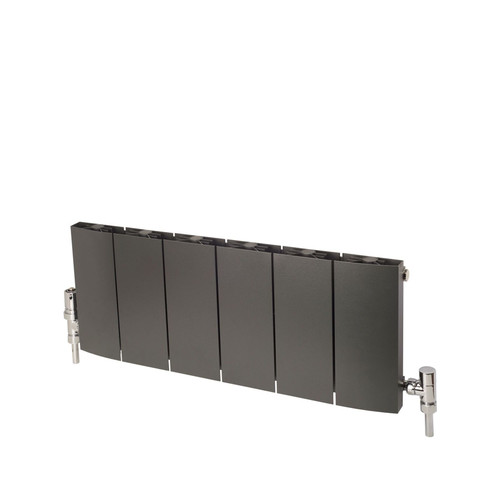 MAA-SC-300-A-ALT00 - Maple Curved Aluminium Designer Anthracite Horizontal Radiator H300mm X W1436mm