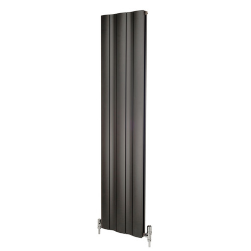 MAA-DW-1800-A-ALT00 - Maple Wave Aluminium Designer Anthracite Vertical Radiator H1800mm X W568mm