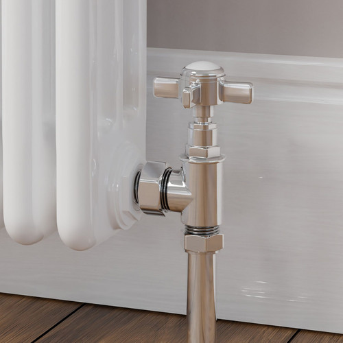 T-MAN-064-AG-C-CU00 - Winkworth Traditional Manual Angled Chrome Radiator Valves with Sleeves