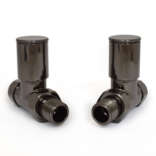 EV-HP15SBN - BiWorld Evolve Heavy Pattern Modern Manual Straight Radiator Valve - Black Nickel EV-HP15SBN - BiWorld Evolve Heavy Pattern Modern Manual Straight Radiator Valve - Black Nickel