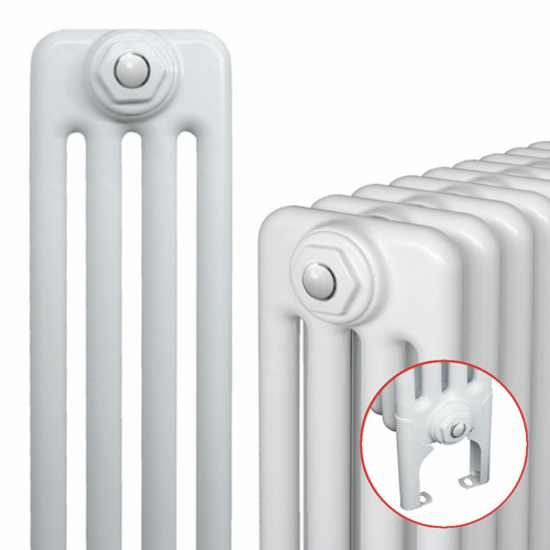 MS-MSFW-4-ALT00 - MHS Multisec 4 Column Horizontal Radiator With Welded-On Feet H600mm x W1082mm White