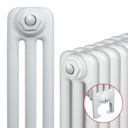 MS-MSFW-3-ALT00 - MHS Multisec 3 Column Horizontal Radiator With Welded-On Feet H700mm x W438mm White