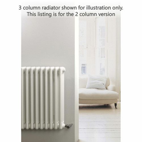 MS-MSWW-2H-LS00 - MHS Multisec 2 Column Horizontal Radiator H500mm x W1818mm White