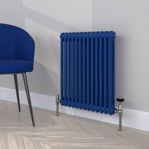 CT2-C-600-ULTRAMARINE-BLUE-LS00 - Classic Navy 2 Column Radiator H600mm x W990mm