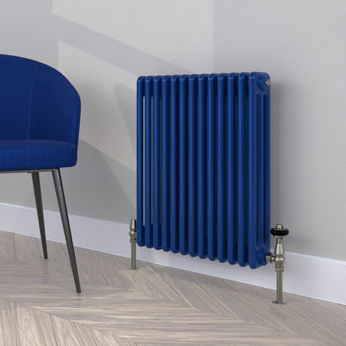 CT3-C-600-ULTRAMARINE-BLUE-LS00 - Classic Navy 3 Column Radiator H600mm x W1864mm