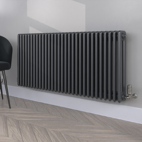 NC-600X1355A-7016-ANTHRACITE-LS00 - Neo Column Anthracite Horizontal Radiator H600mm X W1355mm