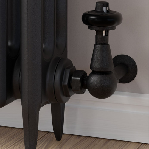 T-TRV-020-CR-PEW-CU00 - Flatford Traditional TRV Corner Pewter Thermostatic Radiator Valves