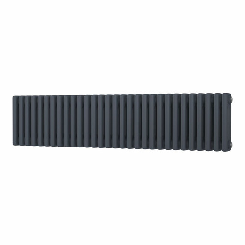 DR-A-COL-3-301355-ALT00 - Cheltenham Anthracite 3 Column Horizontal Radiator H300mm x W1370mm