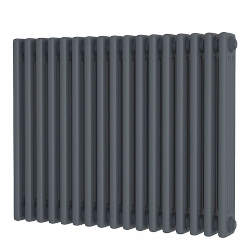 DR-A-COL-3-60777-ALT00 - Cheltenham Anthracite 3 Column Horizontal Radiator H600mm x W785mm