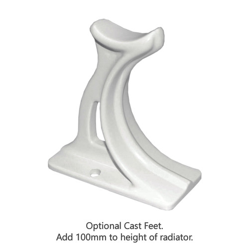 NF-CF-W - Infinity White Cast Feet 20+ Sections (Even No. Sections) (3 Feet)