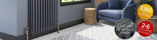 Infinity Anthracite Column Radiators