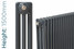 NF3-A-1500-TH - Infinity Anthracite 3 Column Radiator 4 Sections H1500mm X W208mm NF3-A-1500-TH - Infinity Anthracite 3 Column Radiator 4 Sections H1500mm X W208mm