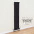 NF4-A-MET-V-LS00 - Infinity Anthracite 4 Column Radiator 11 Sections H1500mm X W530mm NF4-A-MET-V-LS00 - Infinity Anthracite 4 Column Radiator 11 Sections H1500mm X W530mm