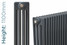 NF4-A-1100-TH - Infinity Anthracite 4 Column Radiator 8 Sections H1100mm X W392mm NF4-A-1100-TH - Infinity Anthracite 4 Column Radiator 8 Sections H1100mm X W392mm