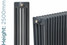 NF5-A-2500-TH - Infinity Anthracite 5 Column Radiator 5 Sections H2500mm X W254mm NF5-A-2500-TH - Infinity Anthracite 5 Column Radiator 5 Sections H2500mm X W254mm