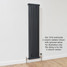NF5-A-V-LS00 - Infinity Anthracite 5 Column Radiator 12 Sections H1000mm X W576mm NF5-A-V-LS00 - Infinity Anthracite 5 Column Radiator 12 Sections H1000mm X W576mm
