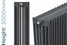 NF6-A-3000-TH - Infinity Anthracite 6 Column Radiator 22 Sections H3000mm X W1036mm NF6-A-3000-TH - Infinity Anthracite 6 Column Radiator 22 Sections H3000mm X W1036mm
