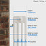 CT4-W-DEPTH - Classic White 4 Column Radiator H750 x W519 CT4-W-DEPTH - Classic White 4 Column Radiator H750 x W519
