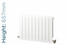 NFA-TD-657-W-TH - Infinity Aluminium Designer White Horizontal Radiator H657mm X W820mm NFA-TD-657-W-TH - Infinity Aluminium Designer White Horizontal Radiator H657mm X W820mm