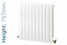 NFA-TD-757-W-TH - Infinity Aluminium Designer White Horizontal Radiator H757mm X W820mm NFA-TD-757-W-TH - Infinity Aluminium Designer White Horizontal Radiator H757mm X W820mm