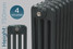 CT4-750-A-TH - Classic Anthracite 4 Column Radiator H750 X W1410 CT4-750-A-TH - Classic Anthracite 4 Column Radiator H750 X W1410