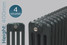 CT4-400-A-TH - Classic Anthracite 4 Column Radiator H400 X W812 CT4-400-A-TH - Classic Anthracite 4 Column Radiator H400 X W812