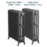 CI-RG-4-D-10-11 - Royal Georgian 4 Column Cast Iron Radiator H660mm x W746mm CI-RG-4-D-10-11 - Royal Georgian 4 Column Cast Iron Radiator H660mm x W746mm