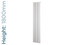 RAA-SF-1800X356W-TH - Radius Aluminium Designer White Vertical Radiator H1800mm X W476mm RAA-SF-1800X356W-TH - Radius Aluminium Designer White Vertical Radiator H1800mm X W476mm