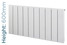 RAA-SF-600X956W-TH - Radius Aluminium Designer White Horizontal Radiator H600mm X W1196mm RAA-SF-600X956W-TH - Radius Aluminium Designer White Horizontal Radiator H600mm X W1196mm