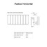 RAA-SF-H-W-LINE00 - Radius Aluminium Designer White Horizontal Radiator H600mm X W956mm RAA-SF-H-W-LINE00 - Radius Aluminium Designer White Horizontal Radiator H600mm X W956mm