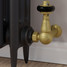 T-TRV-020-CR-UB-CU00 - Flatford Traditional TRV Corner Unlacquered Brass Thermostatic Radiator Valves With Sleeves T-TRV-020-CR-UB-CU00 - Flatford Traditional TRV Corner Unlacquered Brass Thermostatic Radiator Valves With Sleeves