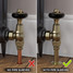 T-MAN-045-AG-AB-SLEEVE-COMP - Chastleton Traditional Manual Angled Antique Brass Radiator Valves With Sleeves T-MAN-045-AG-AB-SLEEVE-COMP - Chastleton Traditional Manual Angled Antique Brass Radiator Valves With Sleeves