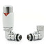 M-TRV-073-CR-W - Ramone Modern TRV Corner White Thermostatic Radiator Valves with Sleeves M-TRV-073-CR-W - Ramone Modern TRV Corner White Thermostatic Radiator Valves with Sleeves