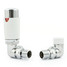 M-TRV-076-CR-CW - Exeter Modern TRV Corner Chrome & White Thermostatic Radiator Valves M-TRV-076-CR-CW - Exeter Modern TRV Corner Chrome & White Thermostatic Radiator Valves