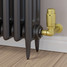 M-TRV-073-CR-BB-PIP-LS02 - Ramone Modern TRV Corner Brushed Brass Thermostatic Radiator Valves With Sleeves M-TRV-073-CR-BB-PIP-LS02 - Ramone Modern TRV Corner Brushed Brass Thermostatic Radiator Valves With Sleeves