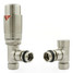 M-TRV-071-AG-SN - Ramone Modern TRV Angled Brushed Satin Nickel Thermostatic Radiator Valves With Sleeves M-TRV-071-AG-SN - Ramone Modern TRV Angled Brushed Satin Nickel Thermostatic Radiator Valves With Sleeves