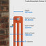 TE3-C-DEPTH - Trade Essentials Colour 3 Column Radiator H600mm X W1864mm TE3-C-DEPTH - Trade Essentials Colour 3 Column Radiator H600mm X W1864mm