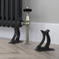 CT2-C-CAST-FEET-BLACK-GLOSS - Classic Black 2 Column Radiator H600mm x W622mm CT2-C-CAST-FEET-BLACK-GLOSS - Classic Black 2 Column Radiator H600mm x W622mm