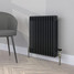 CT3-C-600-BLACK-GREY-LS00 - Classic Black 3 Column Radiator H600mm x W622mm CT3-C-600-BLACK-GREY-LS00 - Classic Black 3 Column Radiator H600mm x W622mm