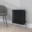 CT4-C-500-BLACK-GREY-LS00 - Classic Black 4 Column Radiator H500mm x W622mm CT4-C-500-BLACK-GREY-LS00 - Classic Black 4 Column Radiator H500mm x W622mm