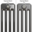 CT4-C-COLOUR-SWATCH-BLACK-007 - Classic Black 4 Column Radiator H600mm x W622mm CT4-C-COLOUR-SWATCH-BLACK-007 - Classic Black 4 Column Radiator H600mm x W622mm