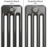 CT4-C-COLOUR-SWATCH-BLACK-009 - Classic Black 4 Column Radiator H600mm x W622mm CT4-C-COLOUR-SWATCH-BLACK-009 - Classic Black 4 Column Radiator H600mm x W622mm