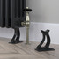 CT4-C-CAST-FEET-BLACK-GLOSS - Classic Black 4 Column Radiator H600mm x W622mm CT4-C-CAST-FEET-BLACK-GLOSS - Classic Black 4 Column Radiator H600mm x W622mm