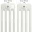 CT4-C-COLOUR-SWATCH-GREY-009 - Classic Grey 4 Column Radiator H300mm x W1404mm CT4-C-COLOUR-SWATCH-GREY-009 - Classic Grey 4 Column Radiator H300mm x W1404mm