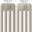 CT4-C-COLOUR-SWATCH-GREY-005 - Classic Grey 4 Column Radiator H500mm x W622mm CT4-C-COLOUR-SWATCH-GREY-005 - Classic Grey 4 Column Radiator H500mm x W622mm