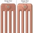 CT4-C-COLOUR-SWATCH-PINK-001 - Classic Pink 4 Column Radiator H400mm x W1220mm CT4-C-COLOUR-SWATCH-PINK-001 - Classic Pink 4 Column Radiator H400mm x W1220mm
