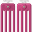CT4-C-COLOUR-SWATCH-PINK-009 - Classic Pink 4 Column Radiator H400mm x W1220mm CT4-C-COLOUR-SWATCH-PINK-009 - Classic Pink 4 Column Radiator H400mm x W1220mm