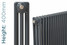 NF3-A-400-TH - Infinity Anthracite 3 Column Radiator 14 Sections H400mm X W668mm NF3-A-400-TH - Infinity Anthracite 3 Column Radiator 14 Sections H400mm X W668mm