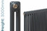 NF2-A-3000-TH - Infinity Anthracite 2 Column Radiator 12 Sections H3000mm X W576mm NF2-A-3000-TH - Infinity Anthracite 2 Column Radiator 12 Sections H3000mm X W576mm