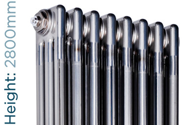 Infinity Raw 3 Column Radiator 5 Sections H2800mm X W254mm